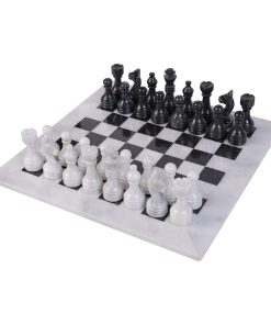 Juego de Ajedrez de Mármol de 12 Pulgadas de Lujo - Tablero