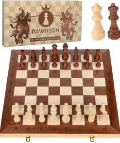 Juego de Ajedrez de Madera para Niños y Adultos - 17