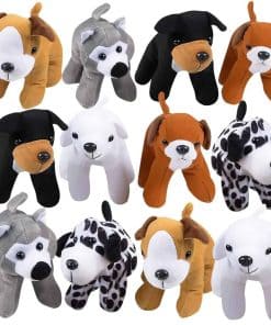 Paquete de 12 Peluches de Perros de ArtCreativity -