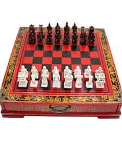 Juego de Ajedrez de Madera Único de 15 Pulgadas, Juego de