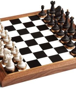 Juego de ajedrez moderno premium - Tablero y piezas de