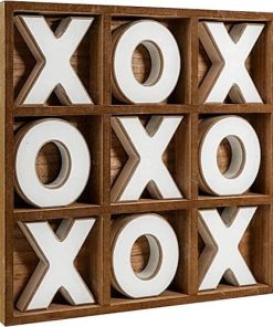 Juego de Mesa de Tic Tac Toe de Madera de American Art