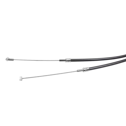 Cable de acelerador inactivo POWER JAMES 43.0" trenzado de acero inoxidable negro ahumado 45 grados para Harley Davidson - Imagen 4