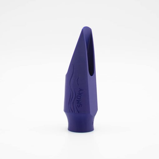 Boquilla de saxofon alto Syos, Modelo Smoky, Abertura de 5, Azul Fantasma