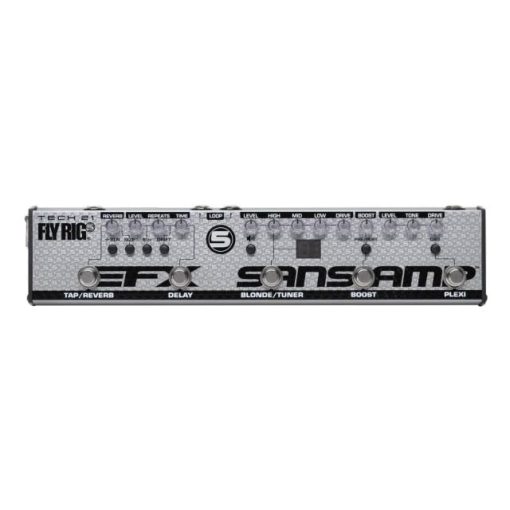 Pedal de Efectos Multifuncion Tech 21 FL5-V2 Fly Rig 5 V2 con Salida XLR - Paquete con 2x Cables de Conexion en angulo Recto Strukture S6P48, 12x Puas Fender y Paño de Pulido Liquid Audio - Imagen 5