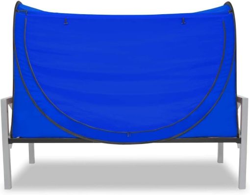 porayhut Privacy Pop up Eclipse Tienda de Cama con Cortinas (Azul, tamaño Full) - Imagen 5