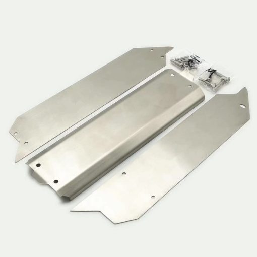 Protector de chasis de acero inoxidable Skid Plate Full Version 5 piezas para Traxxas 1/10 Wide Maxx V2 89086-4 - Imagen 2