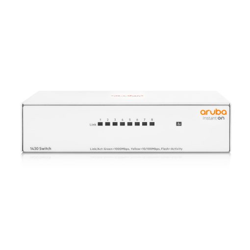 Switch Ethernet no administrado de capa 2 Aruba Instant On 1430 de 8 puertos Gb | 8X 1G | Sin ventilador | Cable de EE. UU. (R8R45A#ABA) - Imagen 7