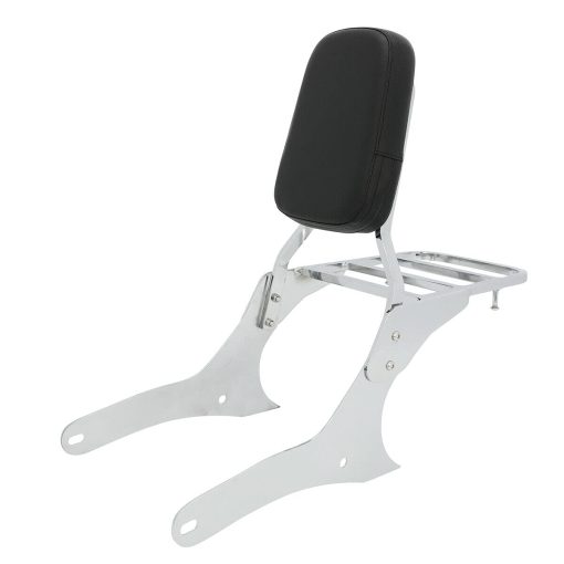 Promesa Faster Nuevo Respaldo Sissy Bar con Almohadilla Comoda y Portaequipajes Compatible con/Reemplazo para Honda Rebel 500 Rebel 300 CMX500 CMX300 2017-2020 (Cromo) - Imagen 3