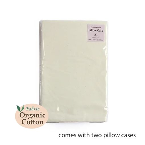 Set de Almohada Ajustable de Trigo Sarraceno y Dos Fundas Tipo Sobre, Tela Organica (Grande) - Imagen 5