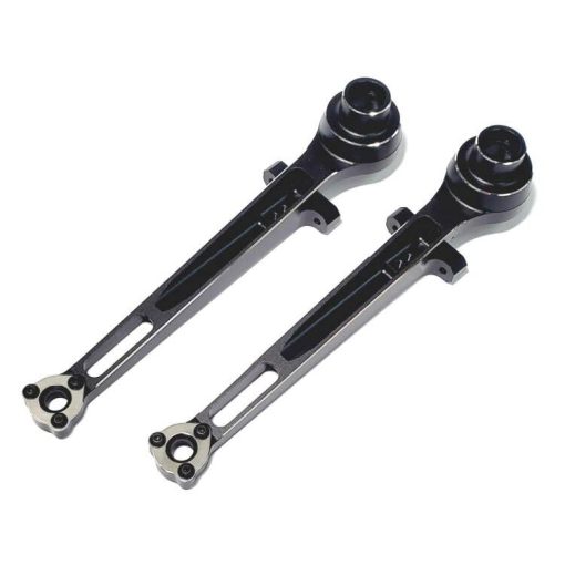 SH816-6 Brazo oscilante de balancin metalico Palanca de balanceo de brazo de entrenamiento barra de estornudos Aleacion de aluminio Juego de brazos traseros para buggy todo terreno a escala 1/10 de Tamiya Tamiya 58719 Chasis BB01 BBX BB-01 Brazos de refuerzo de suspension trasera de coche RC - Imagen 3