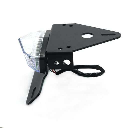 Soporte de luces de freno traseras con licencia LED locas, compatible con SUZUKI DRZ400 S/SM 400 DRZ400SM DRZ400S DRZ 00-23 para XR250R XR400R 96-04 Motocicleta Tidy Fender Eliminato LED Brake (Claro) - Imagen 2