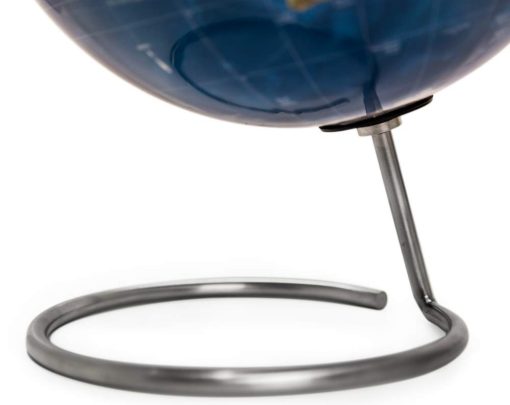 Globo Magnetico del Mundo, Esfera Magnetica de 10" de Pie para Escritorio u Oficina, Globo de Geografia Perfecto con Soporte para Decoracion del Hogar y Educacion - Bullseye Office (Azul) - Imagen 4
