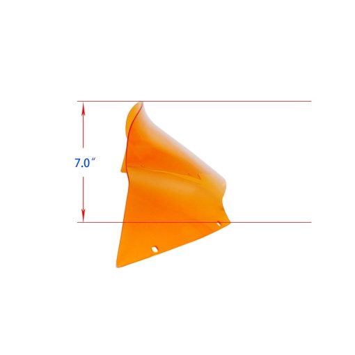 Parabrisas Ventana POWERJAMES 7.0" Alto de PMMA Naranja para Harley Road Glide Ultra ST FLTR 2015-2023 (PMMA Naranja) - Imagen 4
