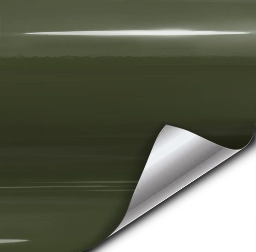 Pelicula de Vinilo Premium VViViD Gloss Militar Verde (25ft x 5ft)