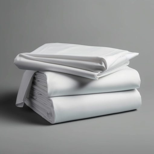 Juego de sabanas 100 por ciento de rayon derivado de bambu de Lunar con correas en las esquinas, para personas que duermen calientes, suaves, ligeras, bolsillos extra profundos de 18? (Un juego) (Blanco Escarchado, King Dividido)