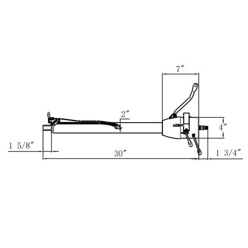 Columna de Direccion Inclinable de 30'' X-AVION GM Negro con Recubrimiento Electroforetico, Estilo Automatico, Universal para Autos GM, Acero Inoxidable - Imagen 2