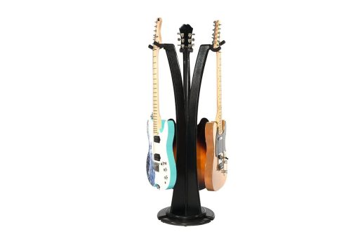 Soporte para triple guitarras acusticas/electricas Ruach GS-1 - Negro - Imagen 2