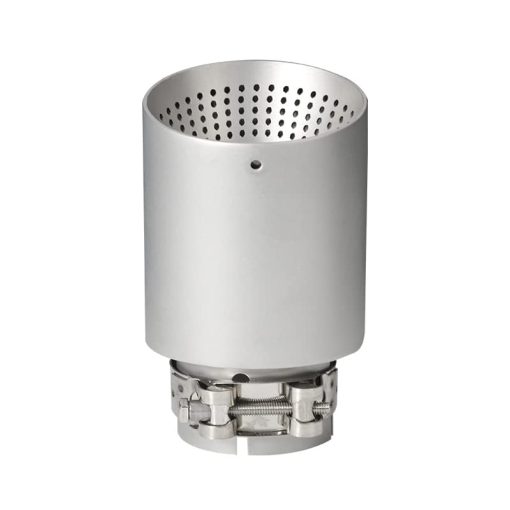 Kipalm Silenciador de escape de acero inoxidable mate para automovil, abrazadera de escape de tubo de escape para soldar o montar a presion (entrada ID 2.5"-salida OD 4") - Imagen 2