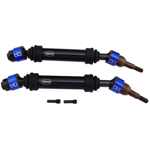 Ejes de transmision delanteros de metal ligero Hot Racing SLF288RCF para TRA Rus/Sla/Sta 4x4