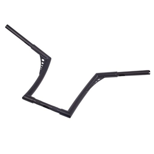 Manillar Batwing Ape Hanger de 1-1/4'' para Harley Sportster XL Softail FLST FXST (Negro Mate, 10 pulgadas)