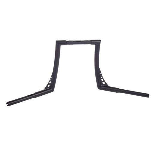 Manillar Batwing Ape Hanger de 1-1/4'' para Harley Sportster XL Softail FLST FXST (Negro Mate, 10 pulgadas) - Imagen 4
