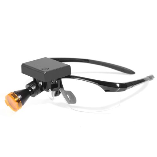 EustomA Linterna LED de 5W para Gafas con Filtro optico Integrado DY-011-F Ajustable en Brillo