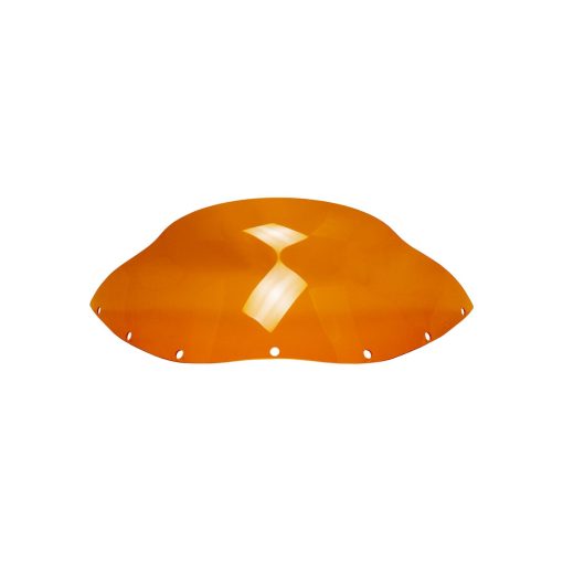 Parabrisas PMMA POWERAJAMES para Harley Davidson Dyna Street Bob Low Rider Sport Glide Road King con carenado FXRT (PMMA Naranja) - Imagen 2