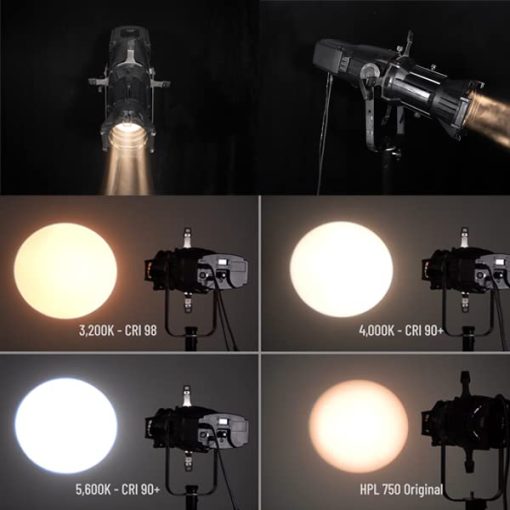 ZVH Reborn 200 Fuente LED retrofit para Source Four, Actualiza tu perfil source 4 en segundos, para Conferencias Transmisiones en Vivo Estudios de Fotografia Grabacion de YouTube, Grabacion de Cine, Museos. (3200K (3-pin)) - Imagen 3