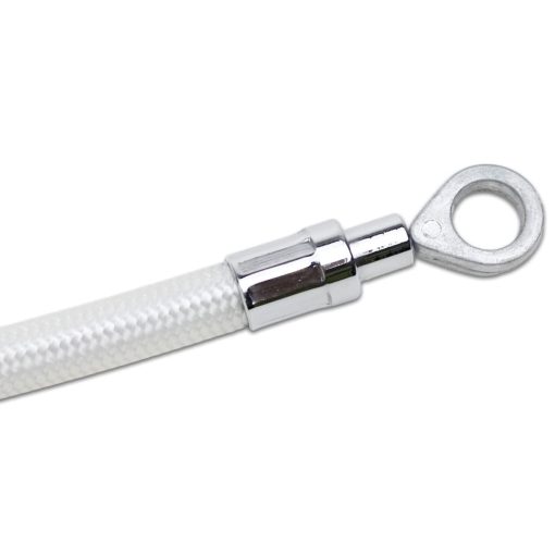 Cable de Embrague Trenzado de Acero Inoxidable Cromado Plateado Blanco 67.0" POWERJAMES para Harley Davidson Softail Dyna XL Touring - Imagen 5