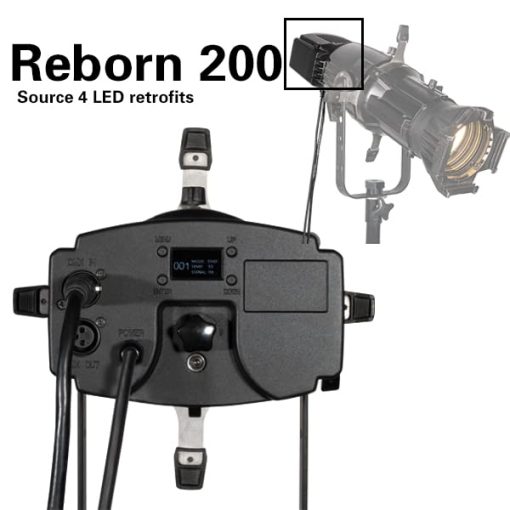 ZVH Reborn 200 Fuente LED retrofit para Source Four, Actualiza tu perfil source 4 en segundos, para Conferencias Transmisiones en Vivo Estudios de Fotografia Grabacion de YouTube, Grabacion de Cine, Museos. (3200K (3-pin)) - Imagen 6