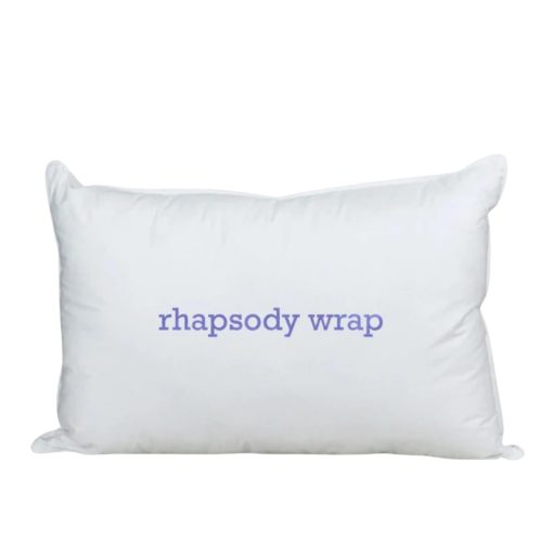 Almohada de plumon y plumas Down Etc Rhapsody Wrap Luxury Hotel 235 hilos 100% algodon suave prelavado a prueba de plumas hipoalergenico, Queen (Paquete de 1), Blanco