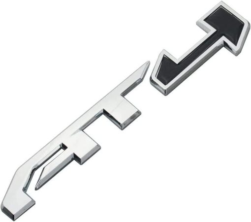 3 Piezas Emblemas AT4 Sierra 3D Lado Puerta Trasera Insignia Placa Nombre Adhesivo con Fuerte Adhesivo Reemplazo para 2019-2023 Canyon Sierra 1500 2500HD 3500HD (Negro Cromado) - Imagen 3