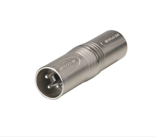 (2) Dos Autenticos Acopladores de Conector XLR Macho a XLR Macho NEUTRIK NA3MM - Imagen 2