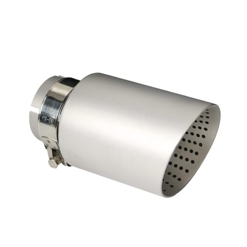 Kipalm Silenciador de escape de acero inoxidable mate para automovil, abrazadera de escape de tubo de escape para soldar o montar a presion (entrada ID 2.5"-salida OD 4") - Imagen 7