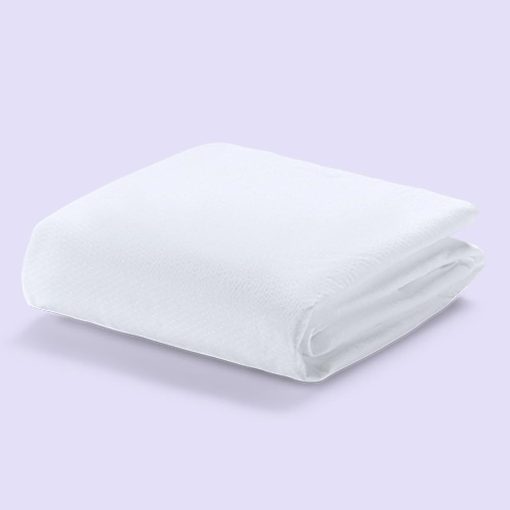 Protector de colchon impermeable de bolsillo profundo morado, tamaño King