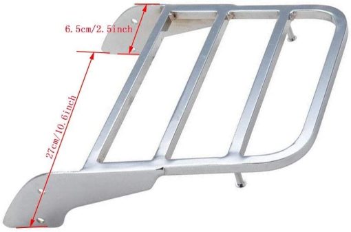 Respaldo Sissy Bar con Parrilla de Equipaje Almohadilla de Respaldo Compatible con Honda Shadow VT600 VLX600 1999-2008 - Imagen 4