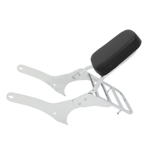 Promesa Faster Nuevo Respaldo Sissy Bar con Almohadilla Comoda y Portaequipajes Compatible con/Reemplazo para Honda Rebel 500 Rebel 300 CMX500 CMX300 2017-2020 (Cromo)