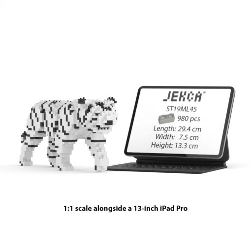 JEKCA White Tiger 01S | Bloques de Construccion de Plastico | Edad 14+ - Imagen 2