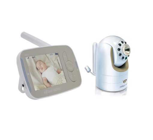 Infant Optics Accesorios DXR-8 v1.3 Kit Completo Monitor Bebe, Version con Puerto de Carga de Clavija Redonda, Blanco