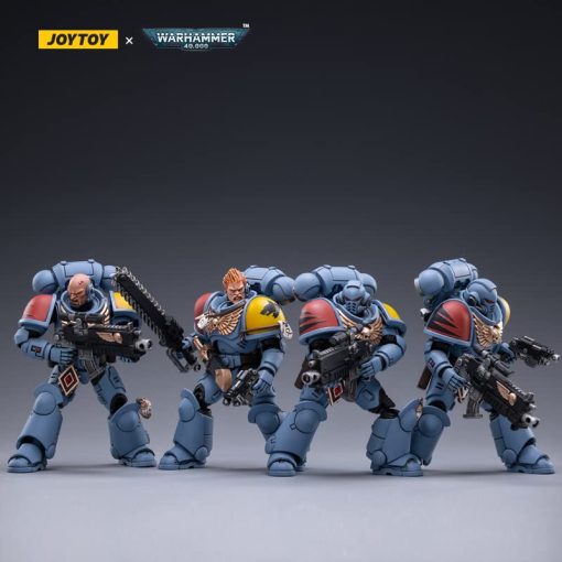 Figura de Accion JoyToy Warhammer 40K 1/18 Space Wolves Battle Hunter Pack (Conjunto de 4 Figuras) - Imagen 2