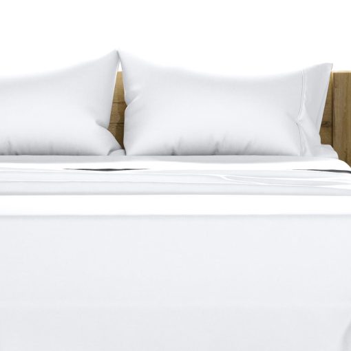 Juego de Sabanas de Algodon Egipcio Texas Linen Co. California King Size - 1500 Hilos 4 Piezas Sabanas Cal King Algodon Egipcio, Suaves, Sabanas de Saten Refrescantes, Sabanas de Alta Cantidad de Hilos California King - Blanco
