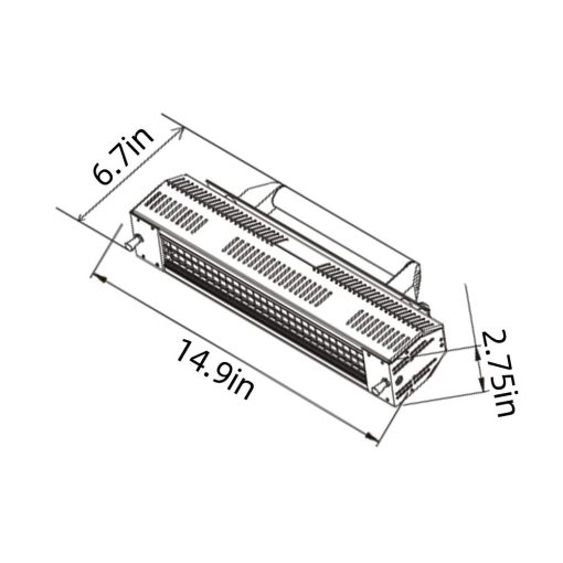 Lampara de Curado de Pintura por Infrarrojos Solary, 1000W 110V Lampara de Infrarrojos de Onda Corta Manual para Pulverizacion Automotriz, Reparacion de Carroceria de Coche - Imagen 4