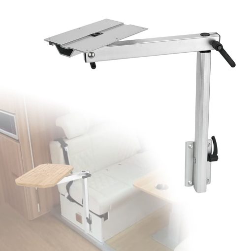 Pata de mesa desmontable DALUOBO Accesorios para RV Desmontable Altura Ajustable de Aleacion de Aluminio Rotacion de 360 Grados para Yates RV Autocaravana