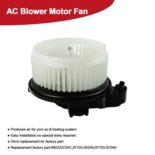 Motor soplador de HVAC con ventilador para Toyota 4Runner Avalon Camry, Lexus ES350 GX460, Dodge Journey - Reemplaza 68232372AC, 87103-0E040 - Imagen 3