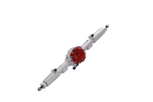 Ejes Delanteros y Traseros de Aleacion de Aluminio Universal 1:10 para Axial SCX10 II RC Crawler Truck Car Upgrades (Plata) - Imagen 2