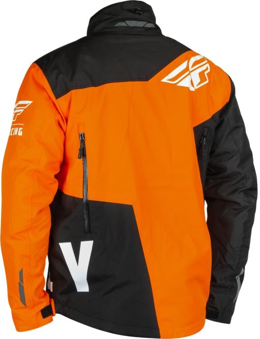 Chamarra de Nieve Fly Racing SNX Pro (Negro/Naranja, Mediano) - Imagen 2
