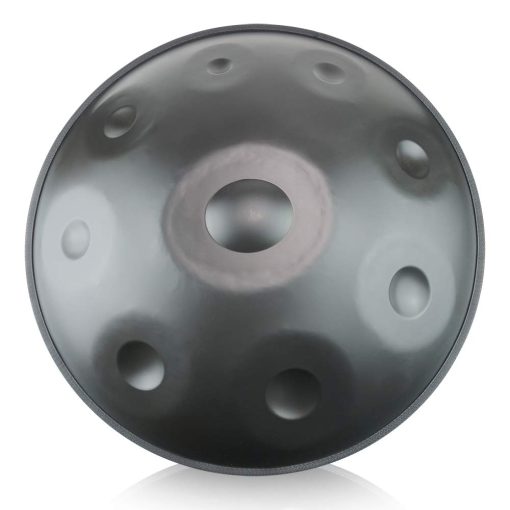 Handpan "Lark Music" en Re Menor 9 notas tambor de acero + Funda Suave para Handpan + (58 cm, Negro (Re Menor) 9 notas D3 A Bb C D E F G A)
