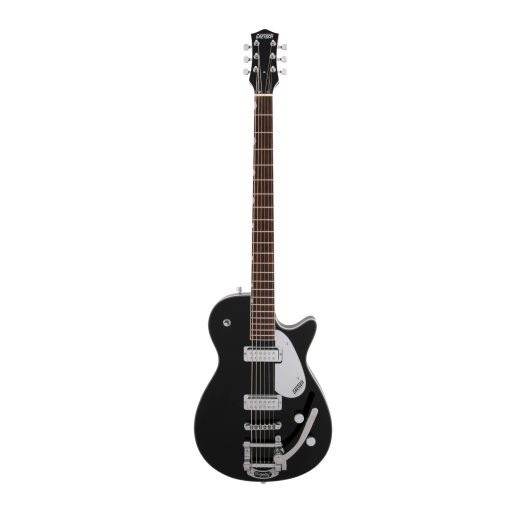 Guitarra Electrica Gretsch G5260T Electromatic Jet Baritone de Cuerpo Solido de 6 Cuerdas con Bigsby, Diapason de Laurel de 12 Pulgadas y Cuello de Arce Atornillado (Diestro, Negro)
