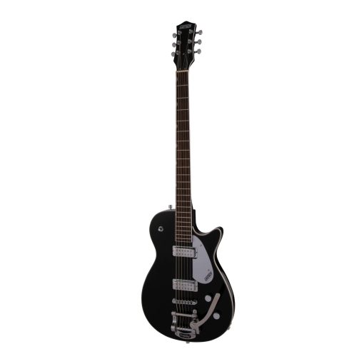 Guitarra Electrica Gretsch G5260T Electromatic Jet Baritone de Cuerpo Solido de 6 Cuerdas con Bigsby, Diapason de Laurel de 12 Pulgadas y Cuello de Arce Atornillado (Diestro, Negro) - Imagen 4